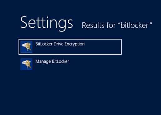 bitlocker drive encryption