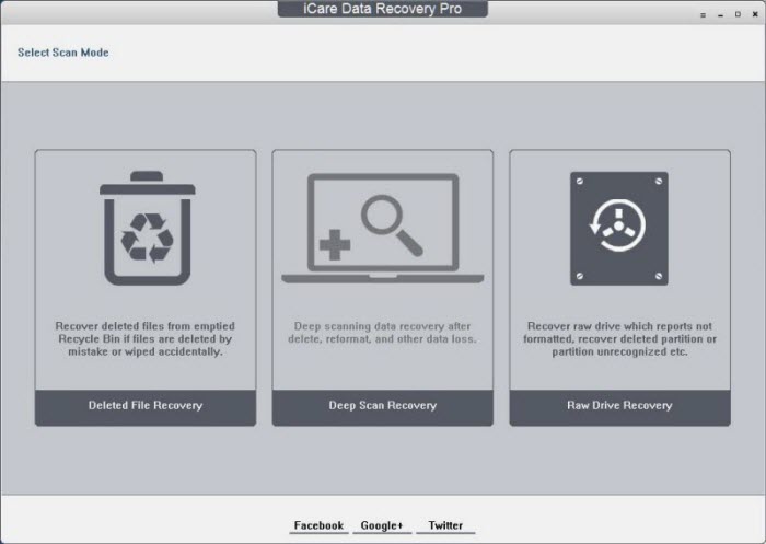 Recover io device error drive data with iCare Data Recovery Pro