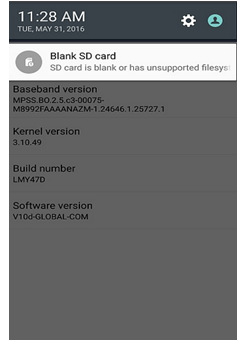 SD Card Blank or Unsupported File System