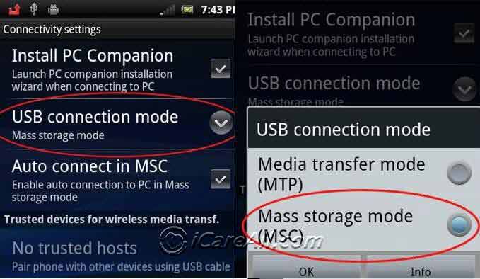 format blank SD card after setting it to USB mode