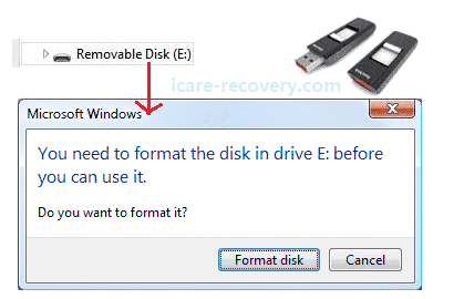 usb not formatting error