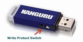 Remove write protection using the write-protect switch